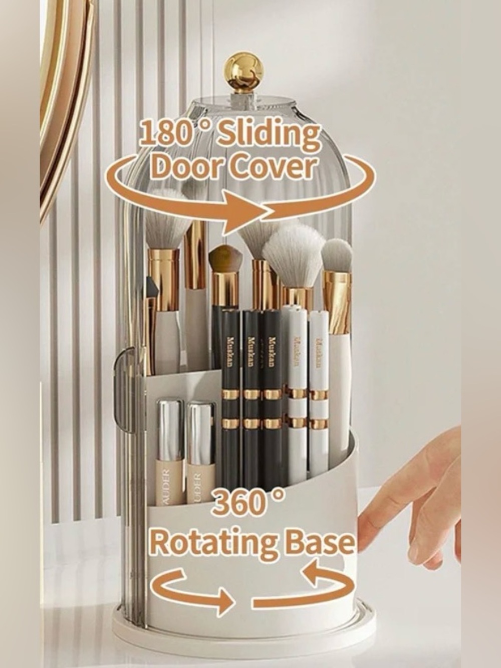 Birdcage multifunctional cosmetic holder, NWT